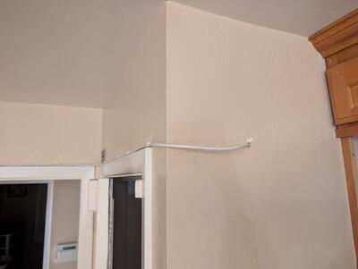 Hole in sidewall of staircase