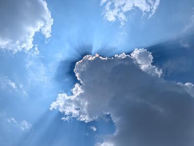 Cloud blocking the sun in Kyoto