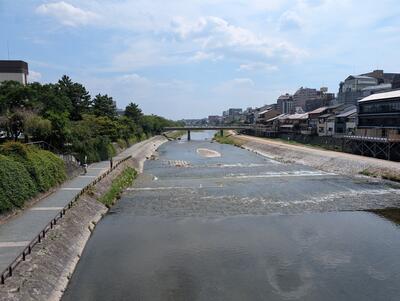 Kamo River from Shijo Bridge