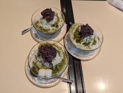 Shaved ice at Kikusui