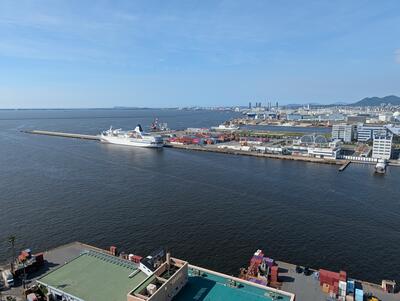 View of Fukuoka Hakatafuto Port from Hakata Port Tower