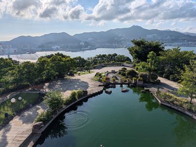 View of Nagasaki Harbor from Former Mitsubishi No.2 Dock House