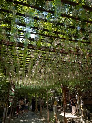 Wind chimes at Nyoirinji Frog Temple